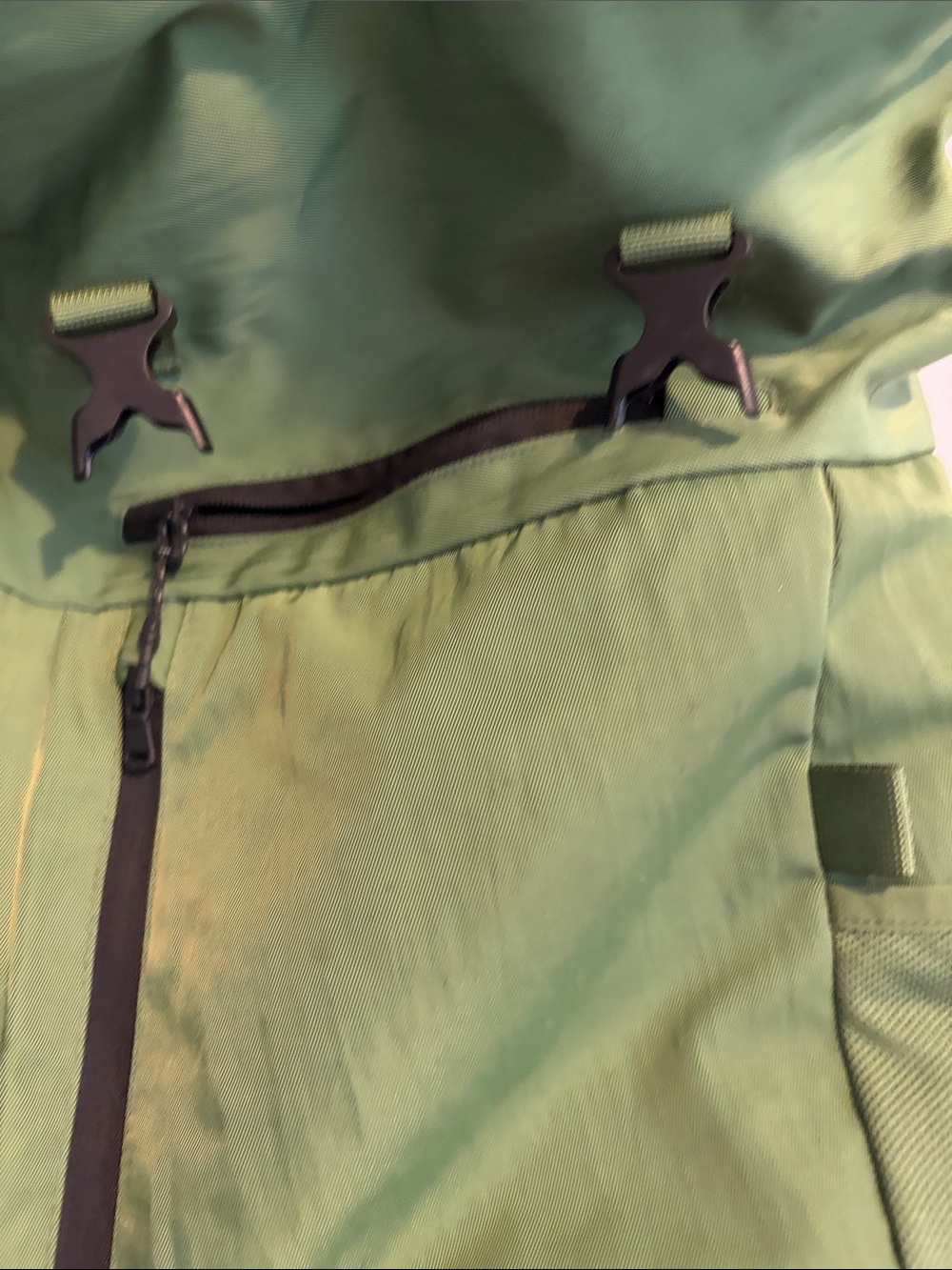 Fabletics Green Roll-Top Backpack - Picture 4 of 6